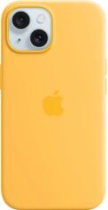 Акція на Панель Apple MagSafe Silicone Case для Apple iPhone 15 Sunshine (MWNA3ZM/A) від Rozetka