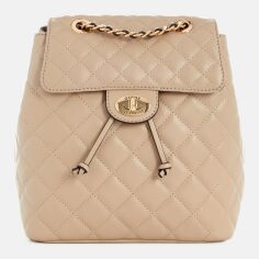 Акція на Рюкзак жіночий 6.8 л Guess 821953380 Бежевий від Rozetka