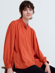 Акція на Блузка жіноча Uniqlo 924046596 M Помаранчева від Rozetka
