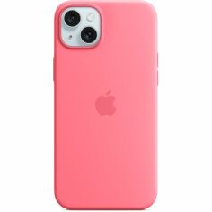 Акция на Чехол Apple для iPhone 15 Plus Silicone Case with MagSafe Pink (MWNE3ZM/A) от MOYO