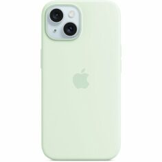 Акция на Чехол Apple для iPhone 15 Silicone Case with MagSafe Soft Mint (MWNC3ZM/A) от MOYO