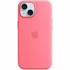 Акція на Чехол Apple для iPhone 15 Silicone Case with MagSafe Pink (MWN93ZM/A) від MOYO