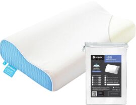 Акція на Набір Sonex подушка Анатомічна з пам\'яттю Comfort Wave 40x60x11/9 см + Наволочка Aero Optical White 40x60x11/9 см (SO102070+SO102242) від Rozetka