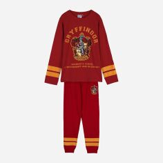 Акция на Підліткова піжама для хлопчика Disney Harry Potter 2900000128 146-152 см Темно-червона от Rozetka