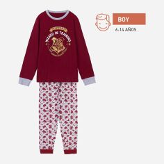 Акция на Дитяча піжама для хлопчика Disney Harry Potter 2900000397 110-116 см Темно-червона от Rozetka