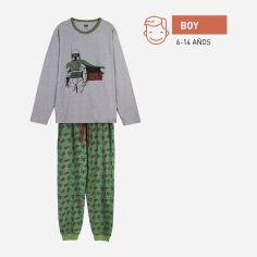 Акция на Підліткова піжама для хлопчика Disney Boba Fett 2900000734 146-152 см Темно-зелена от Rozetka