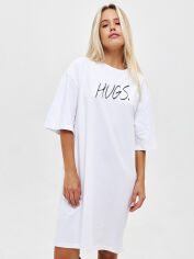 Акція на Сукня-футболка коротка літня жіноча Love&Live HUGS. LLP04649 XS-S Біла від Rozetka