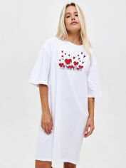 Акция на Сукня-футболка коротка літня жіноча Love&Live Cling to love LLP04645 XS-S Біла от Rozetka