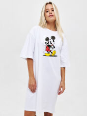 Акция на Сукня-футболка коротка літня жіноча Love&Live Vintage Mickey Style LLP04658 XL-XXL Біла от Rozetka