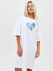 Акция на Сукня-футболка коротка літня жіноча Love&Live Oceanic Affection LLP04653 ML Біла от Rozetka