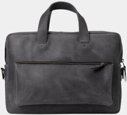 Акция на Incarne Handmade Leather Laptop bag Biz Grey for MacBook 15-16" от Y.UA