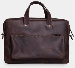 Акция на Incarne Handmade Leather Laptop bag Biz Brown for MacBook 15-16" от Y.UA