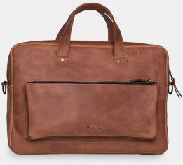 Акция на Incarne Handmade Leather Laptop bag Biz Cognac for MacBook 15-16" от Y.UA