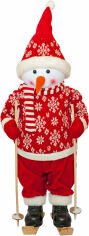 Акция на Фигурка новогодняя Time Eco веселый красный снеговик, 82 см от Stylus