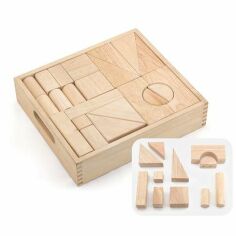 Акция на Деревянные строительные кубики Viga Toys неокрашенные, 48 шт. (59166) от Stylus