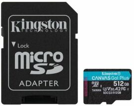 Акція на Kingston 512GB microSDXC Class 10 UHS-I U3 V30 A2 Canvas Go Plus + adapter (SDCG3/512GB) від Stylus