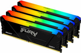 Акція на Kingston Fury 128 Gb (4x32GB) DDR4 3600 MHz Beast Rgb Black (KF436C18BB2AK4/128) від Stylus