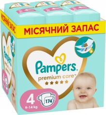 Акция на Подгузники Pampers Premium Care Размер 4 (9-14 кг) 174 шт (8006540855935) от Stylus