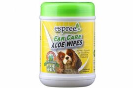 Акция на Салфетки Espree Aloe Ear Care Pet Wipes для удаления ушной серы и неприятных запахов для собак и котов 60 шт. (e01277) от Stylus