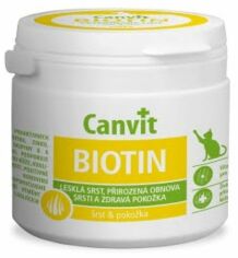 Акция на Витаминно-минеральный комплекс Canvit Biotin for cats для кожи, шерсти и когтей кошек 100 г (can50741) от Stylus