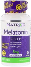 Акція на Natrol Melatonin, Time Release, 5 mg, 100 Tablets (NTL-04837) від Stylus