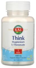 Акція на Kal Magnesium L-Threonate 2000 mg Магний L-треонат 60 таблеток від Stylus