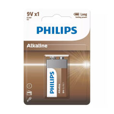 Акція на Батарейка Philips Entry Alkaline 6LR61, 1 шт від Eva