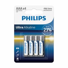 Акція на Батарейка Philips Ultra Alkaline AAA, 4 шт від Eva