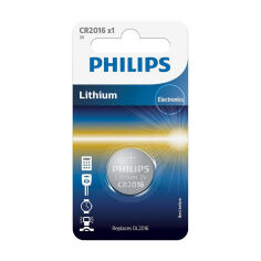 Акція на Літієва батарейка Philips CR2016 монетного типу, 1 шт від Eva