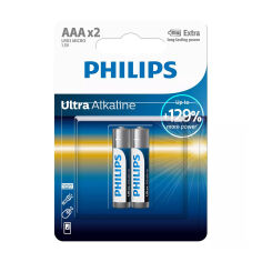 Акція на Батарейка Philips Ultra Alkaline AAA, 2 шт від Eva
