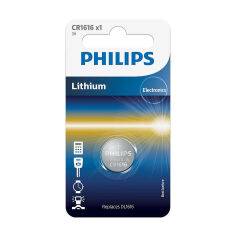 Акція на Літієва батарейка Philips CR1616 монетного типу, 1 шт від Eva