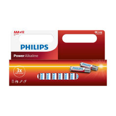 Акция на Батарейка Philips Power Alkaline AAA, 12 шт от Eva