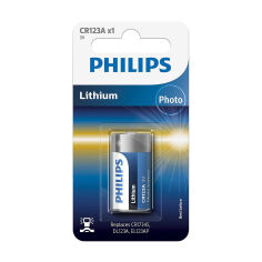 Акція на Літієва батарейка Philips CR123A, 1 шт від Eva
