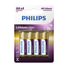 Акция на Літієва батарейка Philips Lithium Ultra AAA, 4 шт от Eva