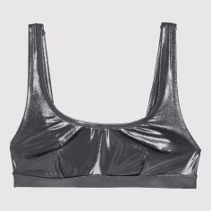Акція на Верхня частина купальника жіноча H&M XAZ273230FHFF 36 Сіро-срібляста від Rozetka