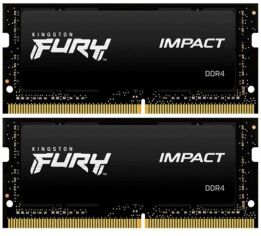 Акция на Kingston Fury 64 Gb (2x32GB) SO-DIMM DDR4 3200 MHz Impact (KF432S20IBK2/64) от Stylus