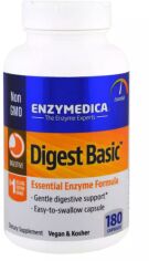 Акция на Enzymedica Digest Basic, Essential Enzyme Formula, 180 Capsules Пищеварительные Ферменты от Stylus
