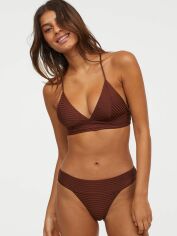 Акція на Нижня частина купальника жіноча H&M XAZ159358ENJQ 48 Коричнева в смужку від Rozetka