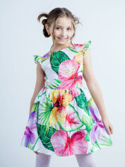 Акція на Підліткове літнє плаття для дівчинки Ластівка 23_2049 146 см Різнобарвне від Rozetka