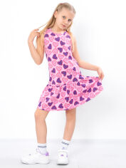 Акція на Дитяче літнє плаття для дівчинки Носи своє 6207-043 110 см Сердечка рожевий (p-14023-157400) від Rozetka