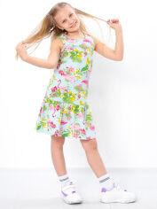 Акція на Дитяче літнє плаття для дівчинки Носи своє 6207-043 110 см Фламінго/Світлий ментол (p-14023-157401) від Rozetka