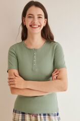 Акція на Піжамна футболка жіноча бавовняна Women'Secret Mms Pan Green Fr 3277300 L Зелена від Rozetka