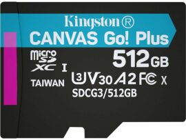 Акция на Kingston 512GB microSDXC class 10 UHS-I/U3 Canvas Go Plus (SDCG3/512GBSP) от Stylus