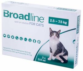 Акція на Капли от блох и клещей для котов Broadline Спот-он 2.5-7.5 кг L упаковка 3 аппликатора (159,884) від Stylus