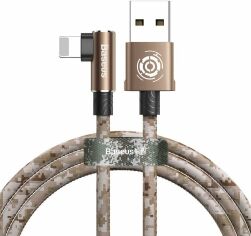 Акция на Baseus Usb Cable to Lightning Camouflage 2.4A 1m Brown (CALMC-A12) от Y.UA