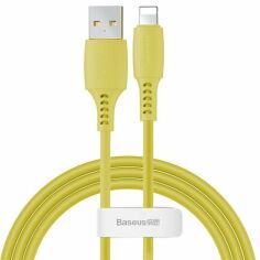 Акция на Baseus Usb Cable to Lightning Colourful 2.4A 1.2m Yellow (CALDC-0Y) от Y.UA