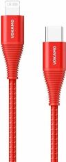 Акція на Vokamo Luxlink Cable USB-C to Lightning 1.2m Red (VKM20055) від Y.UA