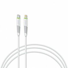 Акція на Intaleo Cable USB-C to Lightning 18W 1.2m White (CBFLEXTL1) від Y.UA