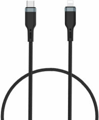 Акція на Wiwu Cable USB-C для Lightning Platinum Charger 1.2m Black (PT04) від Y.UA