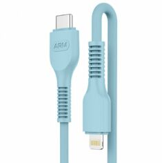 Акция на ArmorStandart Cable USB-C to Lightning 3A 1m Blue (ARM65288) от Y.UA